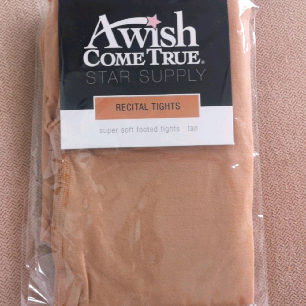 Brand new footed tan recital dance tights